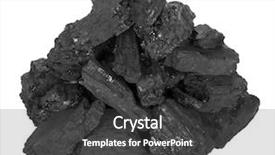  Presentation with coal - Amazing presentation theme having pile of coal backdrop and a dark gray colored foreground