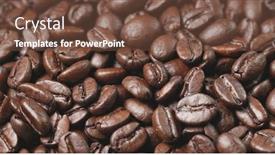  Presentation with red coffee bean - Amazing theme having pile-of-coffee-bean backdrop and a tawny brown colored foreground