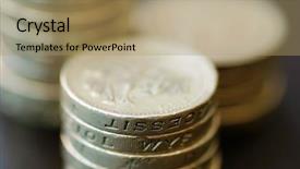  Presentation with field of dreams - Amazing presentation theme having pile of coins with shallow backdrop and a coral colored foreground