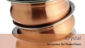  Presentation with indian restaurant - Cool new slides with pile-of-copper-coated-indian backdrop and a coral colored foreground