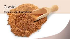  Presentation with cumin - Colorful PPT theme enhanced with pile of cumin spice backdrop and a yellow colored foreground