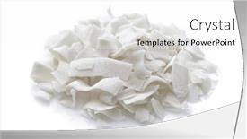 Presentation with coconut - Beautiful presentation theme featuring pile-of-dehydrated-organic-coconut backdrop and a white colored foreground