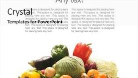  Presentation with pile - Slide deck having vegetables isolated on white background and a white colored foreground