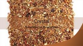  Presentation with berries - Colorful slide deck enhanced with pile of dry tea backdrop and a red colored foreground