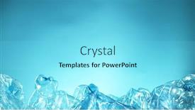  Presentation with plastic pollution - Slide set with pile-of-empty-plastic-bottles background and a arctic colored foreground