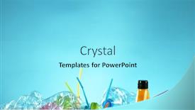  Presentation with pollution waste - Cool new presentation with pile-of-empty-plastic-waste backdrop and a arctic colored foreground