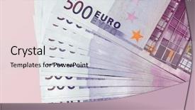  Presentation with five senses - Beautiful presentation featuring pile of five hundred euro backdrop and a lemonade colored foreground