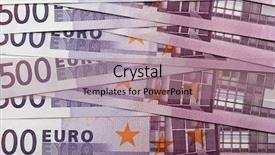  Presentation with mongolia the five kinds of livestock - Presentation theme enhanced with pile of five hundred euro background and a coral colored foreground