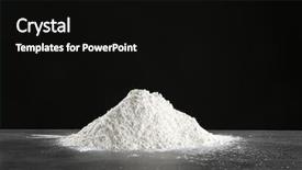  Presentation with flour - Colorful presentation design enhanced with pile of flour on table backdrop and a black colored foreground