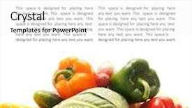  Presentation with fresh fruits vegetables - Presentation theme having vegetables isolated on white background and a white colored foreground