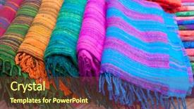  Presentation with gentle - Presentation consisting of pile of gentle folded shawls background and a tawny brown colored foreground