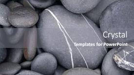  Presentation with stones - Presentation having pile-of-gray-stones-background background and a gray colored foreground