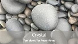  Presentation with stones - Audience pleasing slides consisting of pile-of-gray-striped-stones backdrop and a gray colored foreground