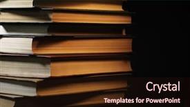  Presentation with pile of stacked firewood prepared - Cool new presentation with pile of hardcover books stacked backdrop and a  colored foreground