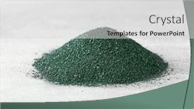  Presentation with spirulina - PPT theme featuring pile-of-healthy-spirulina-powder background and a light gray colored foreground