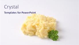  Presentation with pile - PPT theme with pile-of-mashed-potatoes and a  colored foreground