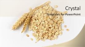  Presentation with oat - Presentation theme enhanced with pile of oat flakes background and a lemonade colored foreground