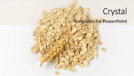  Presentation with oat - Beautiful slide deck featuring pile of oat flakes backdrop and a lemonade colored foreground