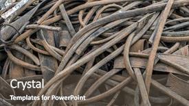  Presentation with pile - Amazing slide deck having pile of old and worn backdrop and a  colored foreground