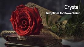  Presentation with give - Presentation design consisting of pile of old books background and a dark gray colored foreground