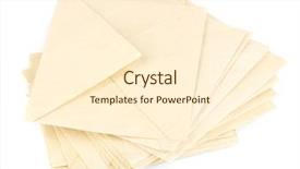  Presentation with old letter - Theme having pile of old letters isolated background and a cream colored foreground