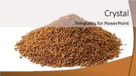  Presentation with organic dry chia seeds - Amazing slides having pile of organic alfalfa seeds backdrop and a lemonade colored foreground