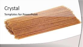  Presentation with whole wheat flour - Beautiful slide set featuring pile of raw whole wheat backdrop and a white colored foreground