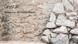  Presentation with red grey - Colorful PPT theme enhanced with pile of red and brown backdrop and a soft green colored foreground