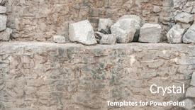  Presentation with ancient - Audience pleasing slide deck consisting of pile of red and brown backdrop and a gray colored foreground