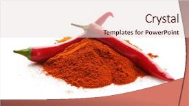  Presentation with chili - Amazing presentation theme having pile of red chili powder backdrop and a lemonade colored foreground