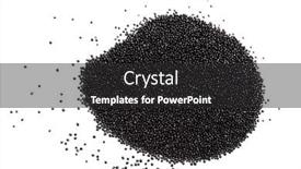  Presentation with spinach - PPT theme consisting of pile-of-red-spinach-seeds background and a dark gray colored foreground