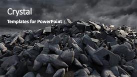  Presentation with rocks - Beautiful slides featuring pile of rocks against full backdrop and a dark gray colored foreground