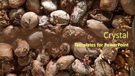  Presentation with composting - Beautiful theme featuring pile of rotting potatoes waste backdrop and a tawny brown colored foreground