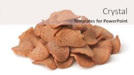  Presentation with chips and salsa - Slide deck enhanced with pile-of-rye-bread-chips background and a lemonade colored foreground