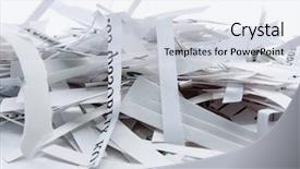  Presentation with recycling paper - Cool new slides with pile of shredded paper backdrop and a lemonade colored foreground