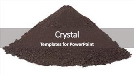  Presentation with compost - Slides enhanced with environment compost - pile of soil background and a dark gray colored foreground
