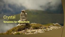  Presentation with stones - Audience pleasing PPT layouts consisting of pile-of-stones-near backdrop and a tawny brown colored foreground