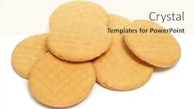  Presentation with dutch - Theme featuring pile-of-stroopkoeken-dutch-caramel background and a blonde colored foreground