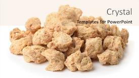  Presentation with soy - Cool new PPT theme with pile-of-textured-soy-protein backdrop and a lemonade colored foreground