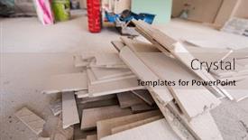  Presentation with ceramic tiles - Presentation enhanced with pile-of-the-ceramic-wood background and a coral colored foreground