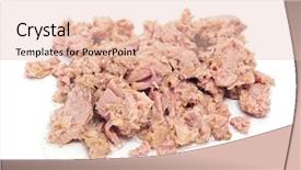  Presentation with tuna - Theme with can on a white background and a lemonade colored foreground