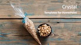  Presentation with groundnut roasted peanuts peanut - PPT layouts enhanced with pile salted and marinated peanuts background and a  colored foreground