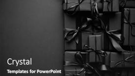  Presentation with christmas black - Cool new theme with pile-various-size-black-boxed backdrop and a dark gray colored foreground