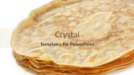  Presentation with medical pill medicine white blue - PPT theme consisting of piled-crepes-on-white-background background and a lemonade colored foreground