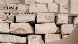  Presentation with unity - Colorful presentation theme enhanced with piles of broken bricks images backdrop and a coral colored foreground