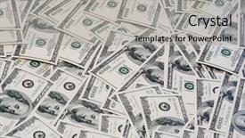  Presentation with piles - Colorful slides enhanced with piles of one hundred dollar backdrop and a light gray colored foreground
