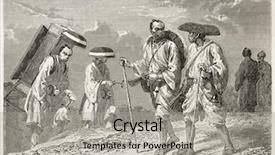  Presentation with japanese - Beautiful theme featuring pilgrims old illustration create backdrop and a light gray colored foreground