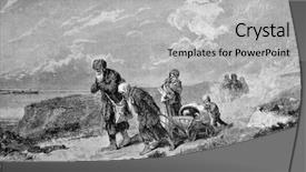  Presentation with engraving - Slide deck having magazine niva publishing house background and a light gray colored foreground