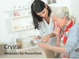 Pill Box Doctor Showing Patient Her Medication PPT template 73 ...