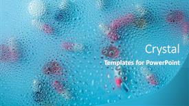  Presentation with tablet capsule - Slides having pill-tablet-capsule-medicine-through background and a teal colored foreground